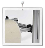 Machine à quilter Q 24 Long Arm BERNINA - Support pour rouleau de molleton