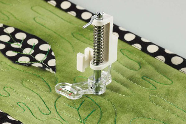 Pied Brother transparent pour ouatinage/matelassage F005N