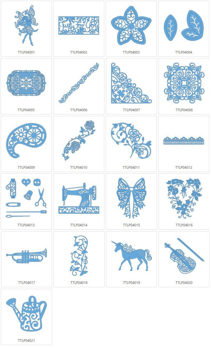 Motifs dentelle ScanNCut - Collection 4