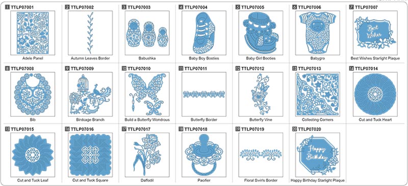 Motifs dentelle ScanNCut - Collection 7