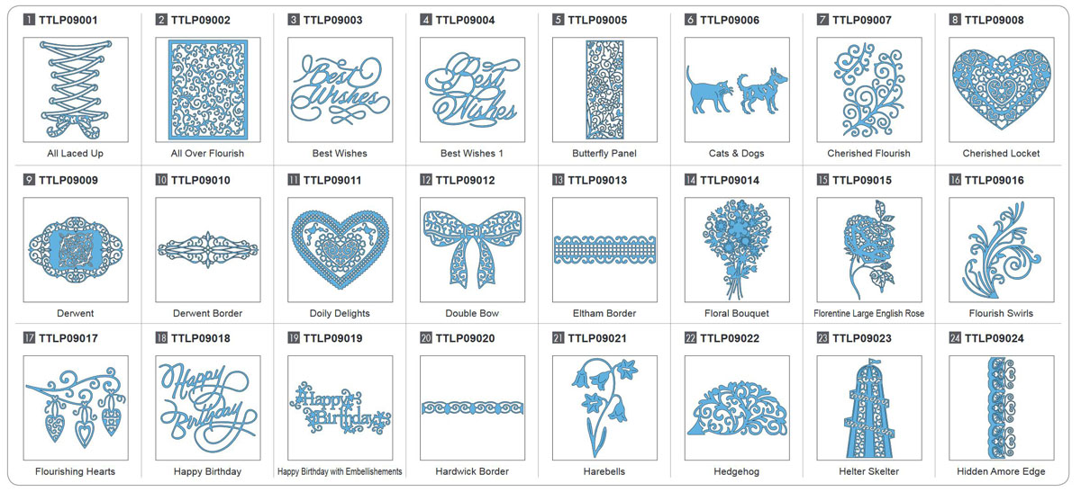 Motifs dentelle ScanNCut - Collection 9
