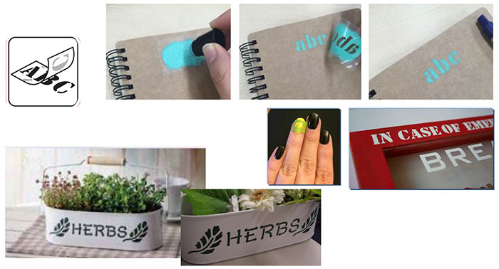 Exemples de création avec le feuille pour stencil Brother ScanNCut