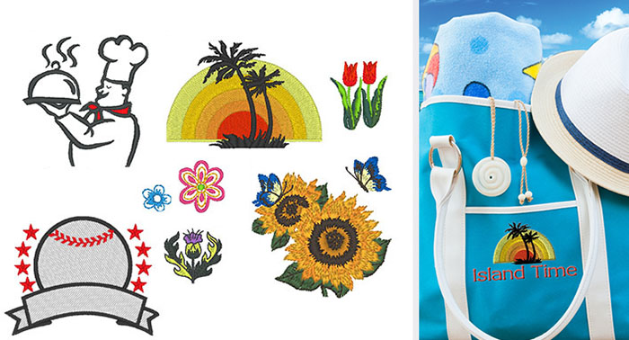 287 motifs de broderie intégrés - PE-Design® Plus2