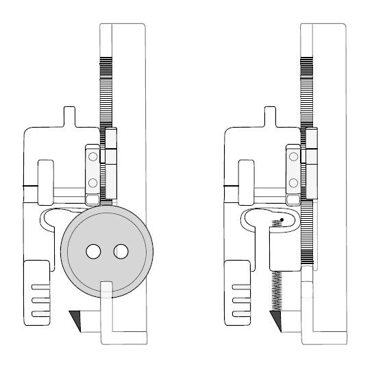 Utilisation du pied pour boutonnière Pfaff 5M