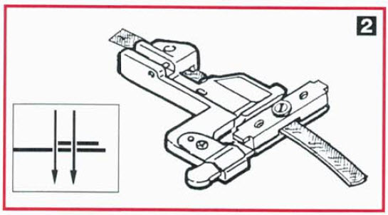 pied élastique janome 1200D pour déterminer le fronçage