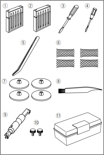 Recouvreuse Janome 1000 CPX Limited Edition - Accessoires
