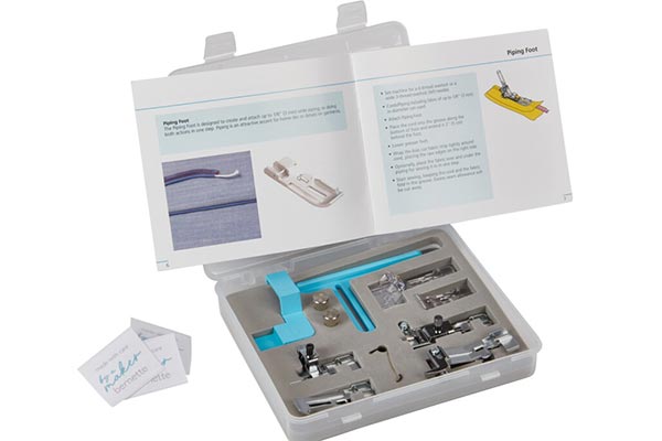 Contenu du set de pieds et guides Bernette b68 Maker