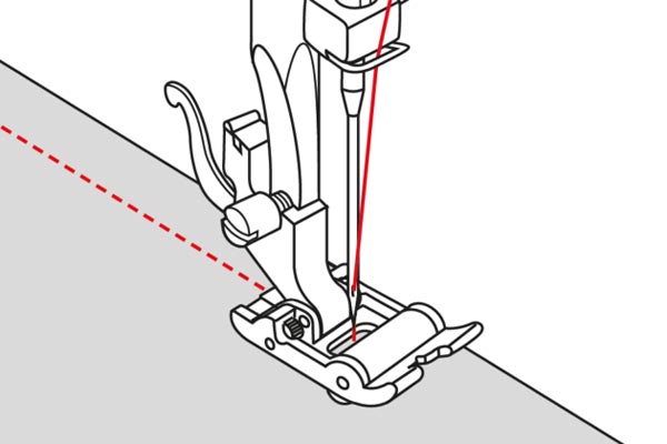 Illustration du pied avec rouleau