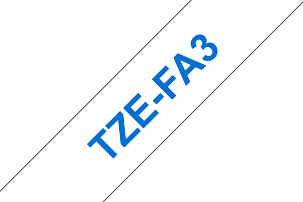 TZe-FA3 ruban d'étiquettes textile 12mm
