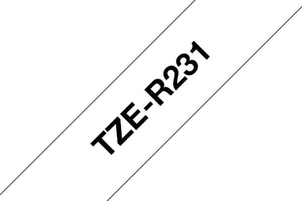 TZe-R231 ruban d'étiquettes textile 12mm