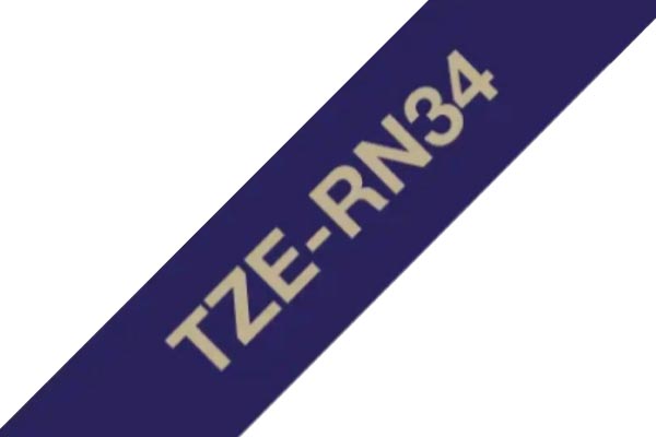 TZe-RN34 ruban d'étiquettes textile 12mm