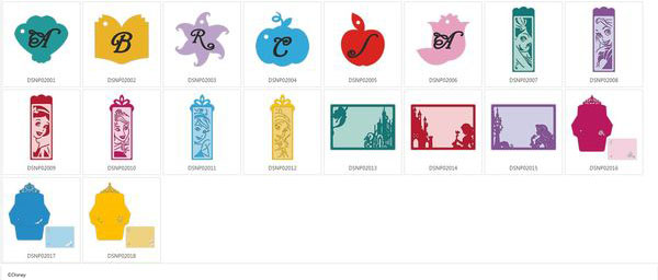 Collection 2 Motifs Princesses Disney (c) Brother ScanNCut