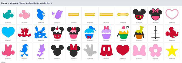 Collection 3 Motifs Disney (c) Brother ScanNCut