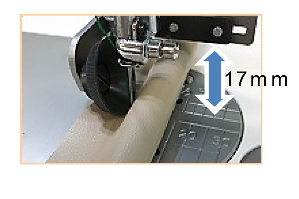 Utilisation du pied roulant janome avec du passepoil