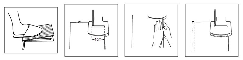 Utilisation du pied fronceur métallique Pfaff