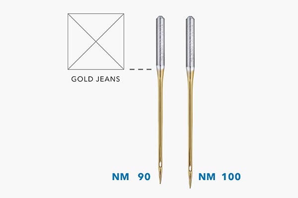 Grosseurs des aiguilles Jeans Gold H-JT Schmetz