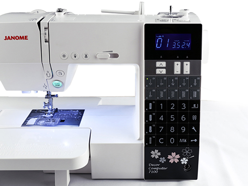 Machine à coudre Janome DC 7100 - Sélecteur de points