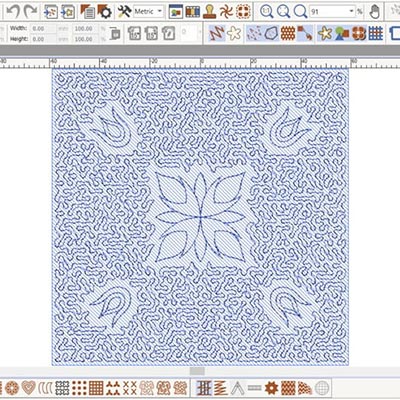 Broderie sur Quilt - Logiciel Bernina DesignerPlus 9