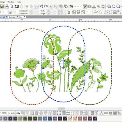 Encadrement multiple - Logiciel Bernina DesignerPlus 9
