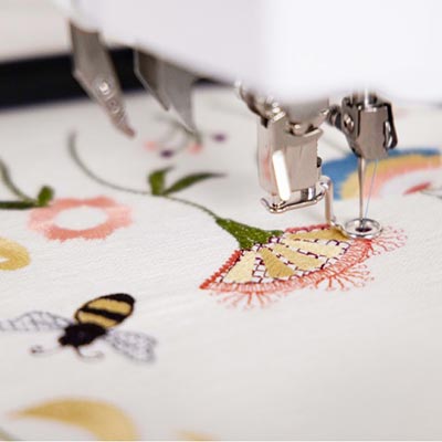 Positionnement facile - Logiciel de broderie DesignerPlus 9 Bernina