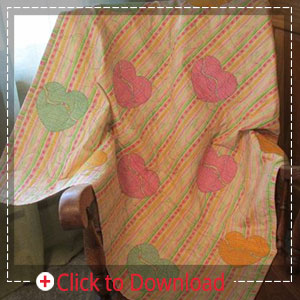Split Hearts Baby Quilt - Janome Artistic Digitizer