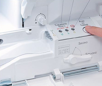 Surjeteuse Babylock Ovation - Guide-fil avec oeillet