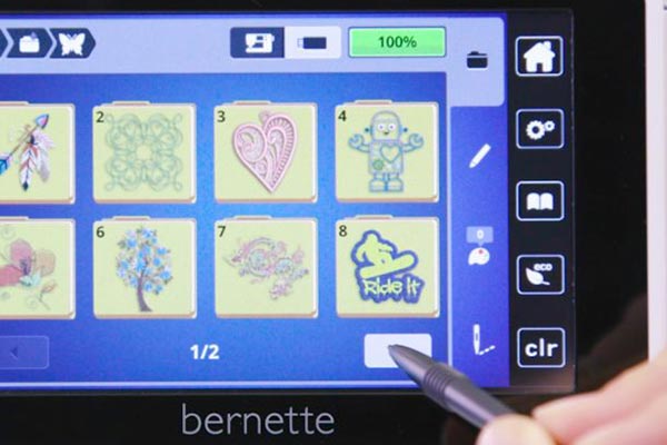 La créativité appliquée aux motifs de broderie - Bernette 79