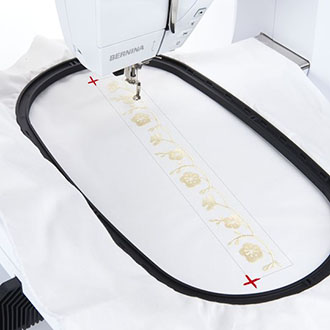 Brodeuse Bernina 700 embroidery - Fonction positionnement exact