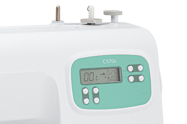 Ecran LCD et sélection par touches - Machine à coudre Brother CS70S