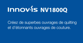 Machine à coudre Brother Innovis 1800Q - Créez de superbes ouvrages