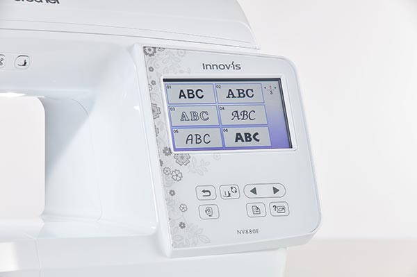 Motifs de broderie intégrés - Brother Innovis 880E