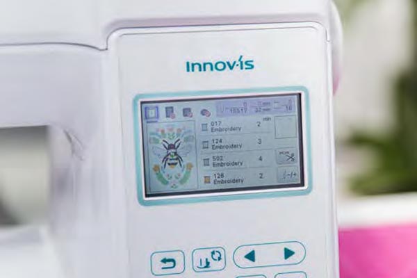 Capacités d’édition à l’écran de la Brother Innovis F540e