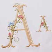Alphabet floral