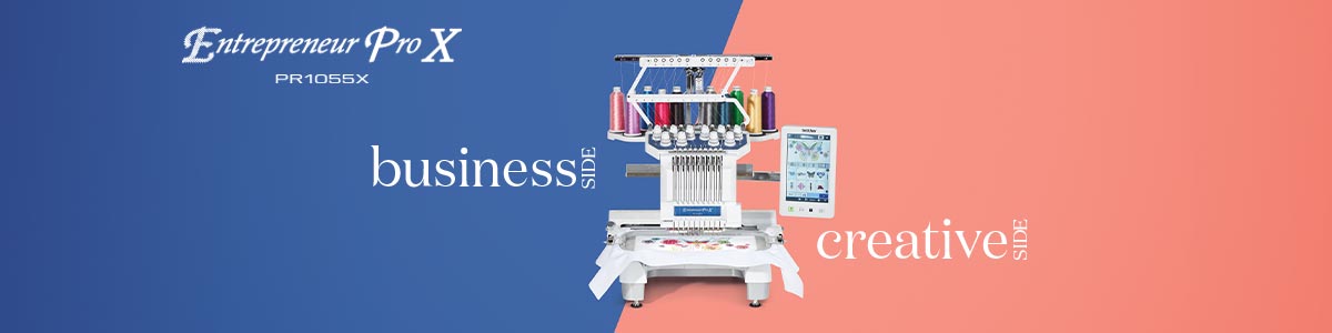 Machine à broder Brother PR1055X - Bannière