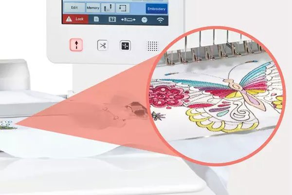 Positionnement des motifs de broderie - Brother PR1055X