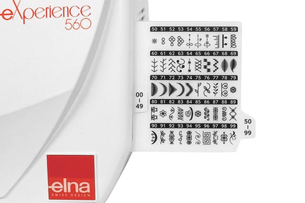 Points de couture de l'Elna eXperience 560