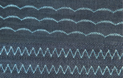 Points de couture - Machine à coudre industrielle zigzag Jack 2284B