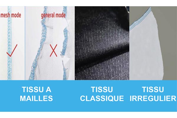 Trois modes de fonctionnement - Surjeteuse industrielle JACK C2
