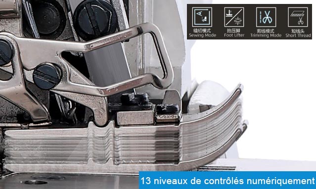 Contrôle numérique de la surjeteuse industrielle Jack C5F