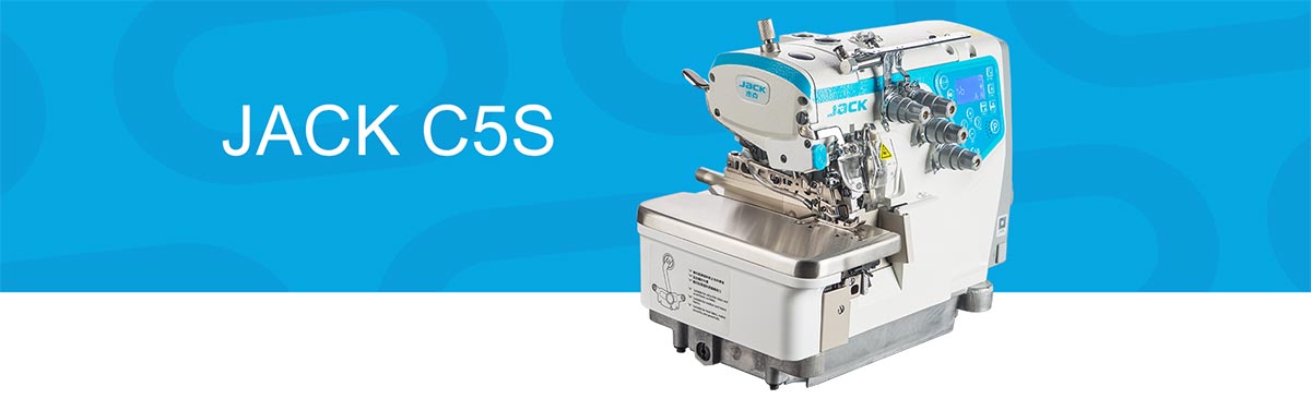 Bannière de la surjeteuse industrielle Jack C5S