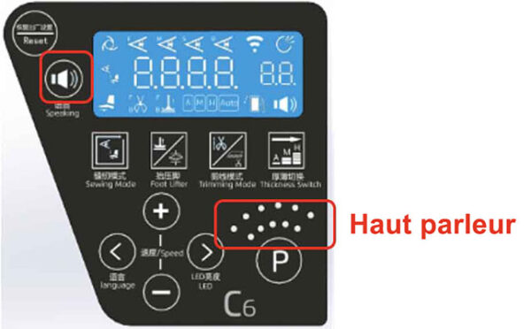 Guide vocal - Surjeteuse industrielle Jack C6