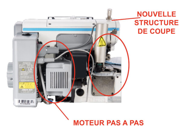 Réduction de bruit - Surjeteuse industrielle Jack C6