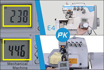 Surjeteuse Jack E4 - Consommation électrique en mode travail