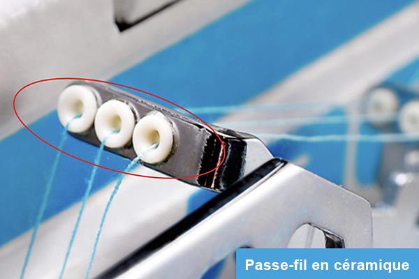 Passe-fil en céramique - Recouvreuse industrielle Jack K10+
