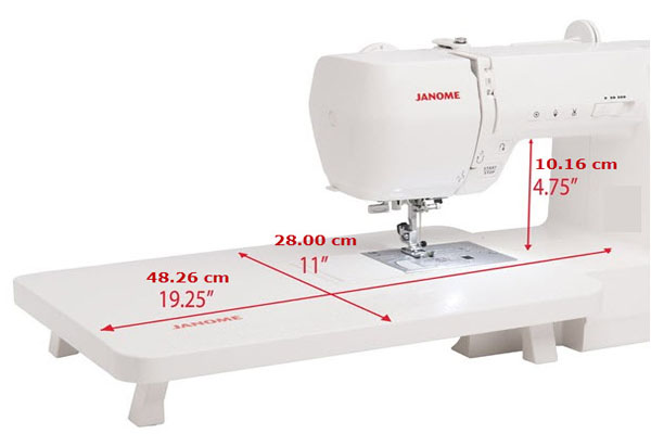 Table d'extension de la machine à coudre Janome M200 QDC