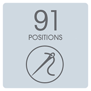 Machine à coudre Janome Skyline S5 - 91 positions d'aiguille