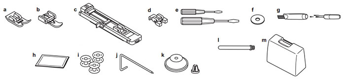 Accessoires de la machine à coudre Juki HZL-353ZR
