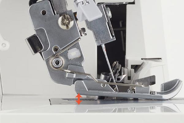 Relevage micrométrique de la surjeteuse JUKI MO-2500 Sumato