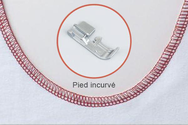 Courbe intérieure - Surjeteuse JUKI MO-3500 Sumato