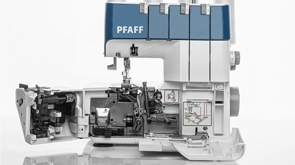 Enfilage du boucleur à accès complet - Pfaff Admire Air 1000